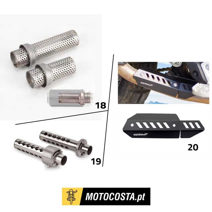 Escapes Moto - Silenciadores, Ponteiras e Acessórios - MOTOCOSTA