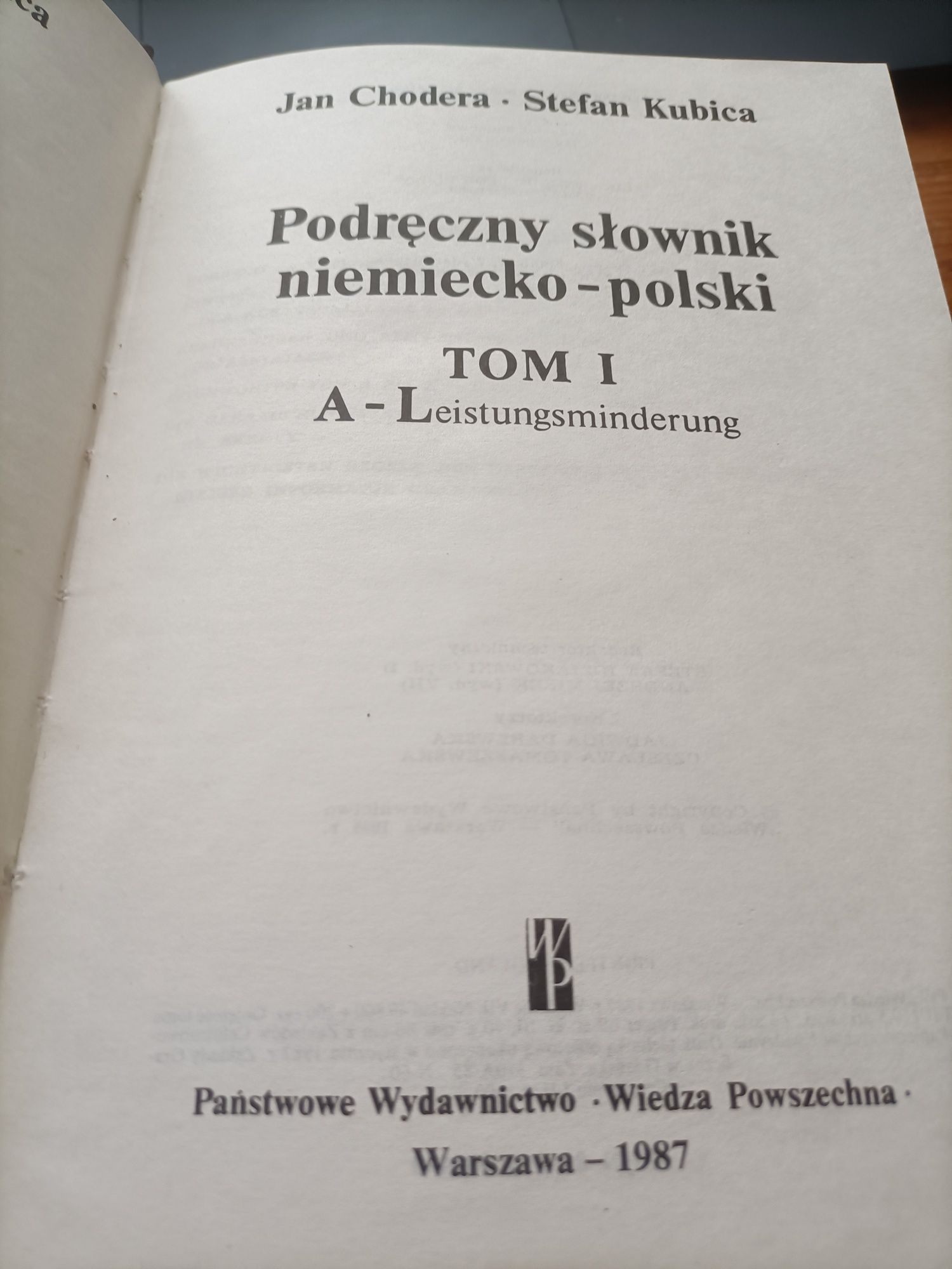 Słownik niemiecko-polski tom 1 i 2