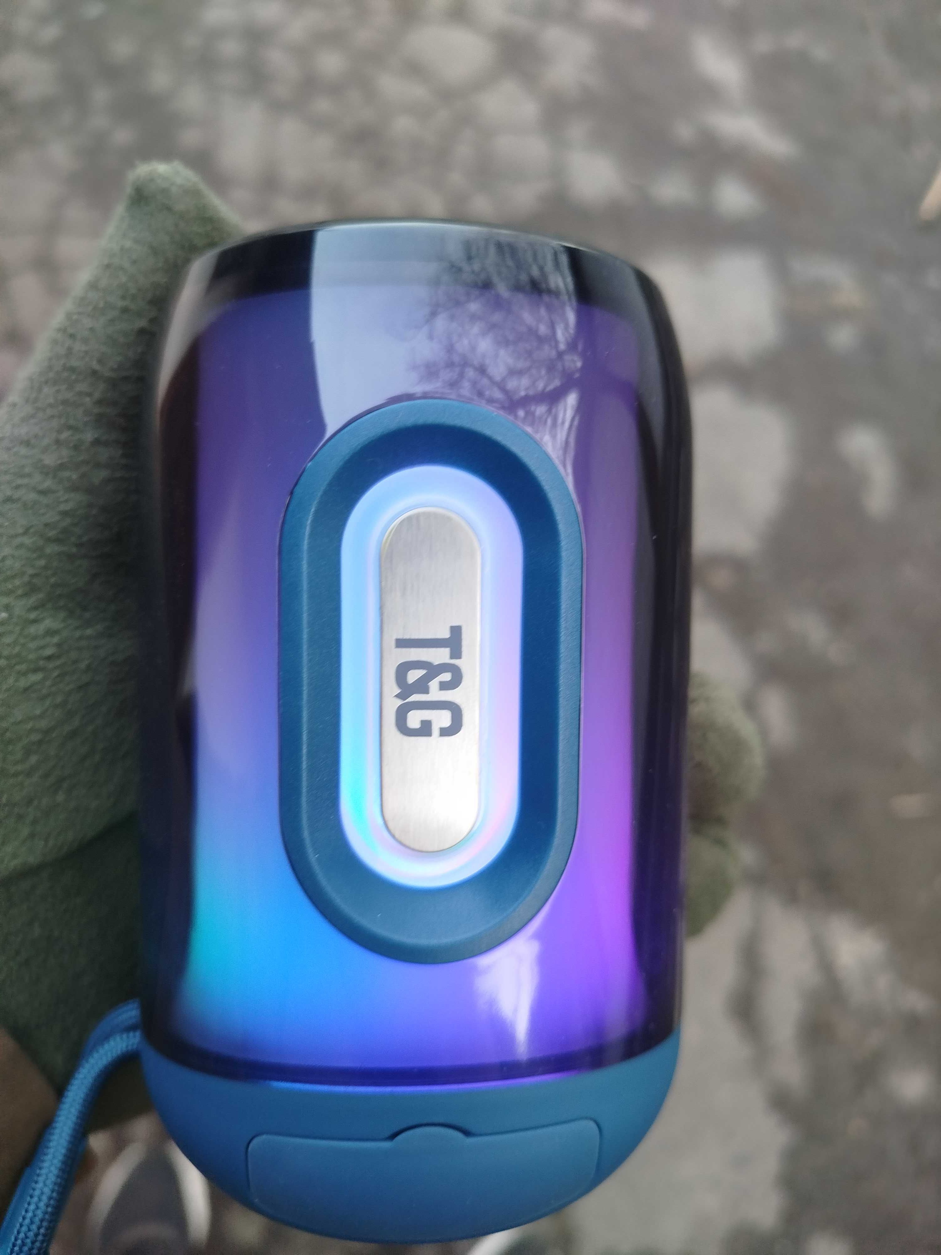Новая мощная портативная Bluetooth колонка T&G с цветовой подсветкой
