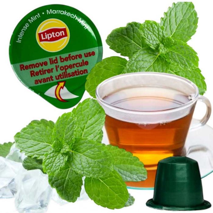 herbata w kapsułkach kawa do ekspresu nespresso miętowa lipton 50 szt