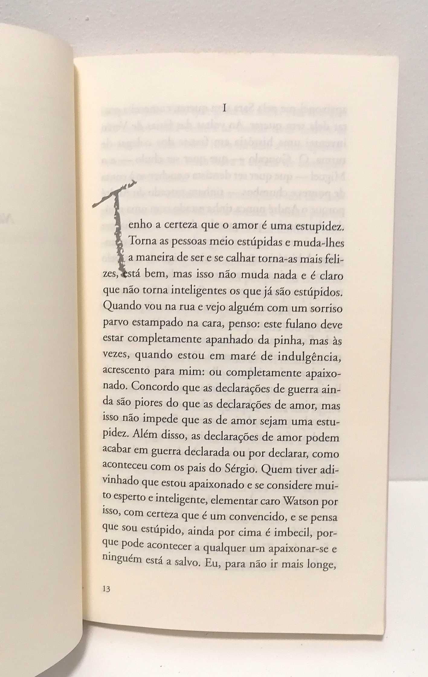 Livro - E Dizer-te uma Estupidez Qualquer, Por Exemplo, Amo-te