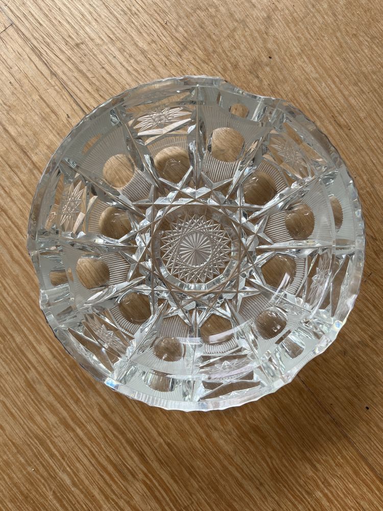 Popielniczka szklana kryształowa