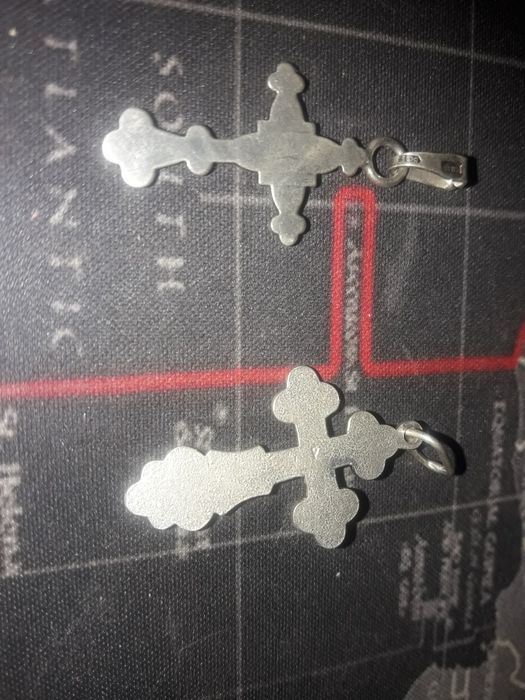 Хрест срібний гаргий