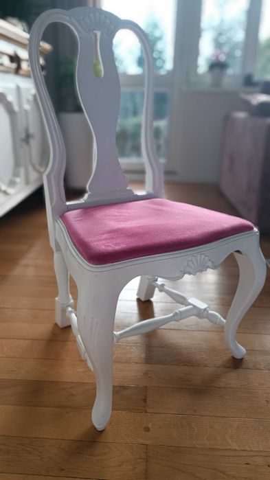 Krzesło białe ludwik