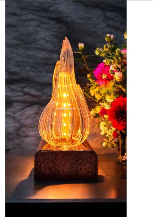 Wkład Led Żywy Płomień XL Czarny 16cm Mega HiT LED