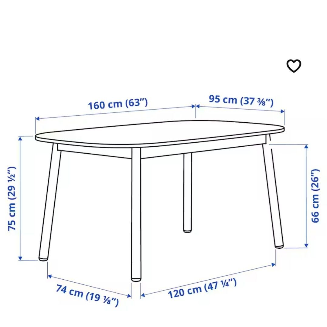 Stół z krzesłami IKEA