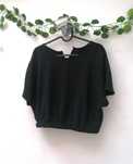 Top Cropped Preto Fino