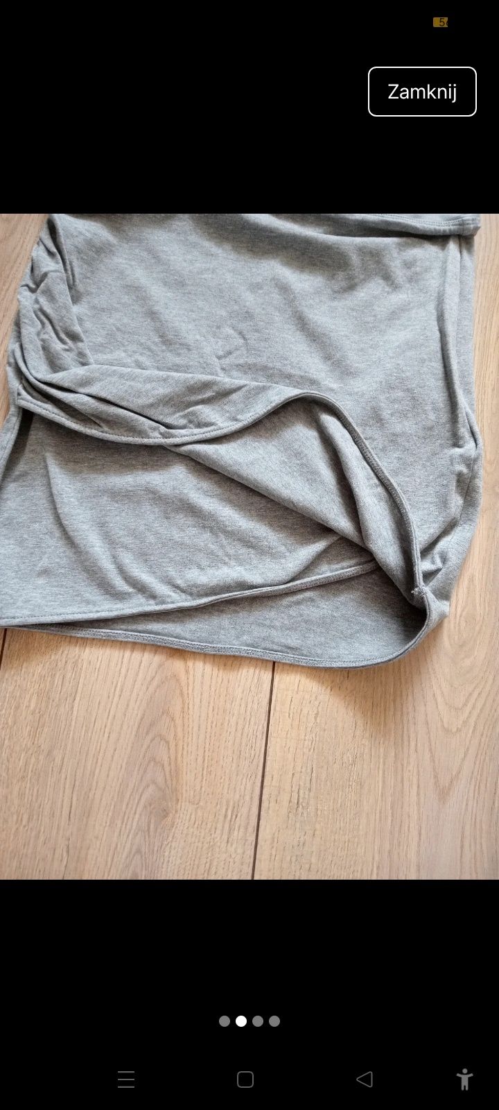Spódnica spódniczka mini szara H&M sportowa M