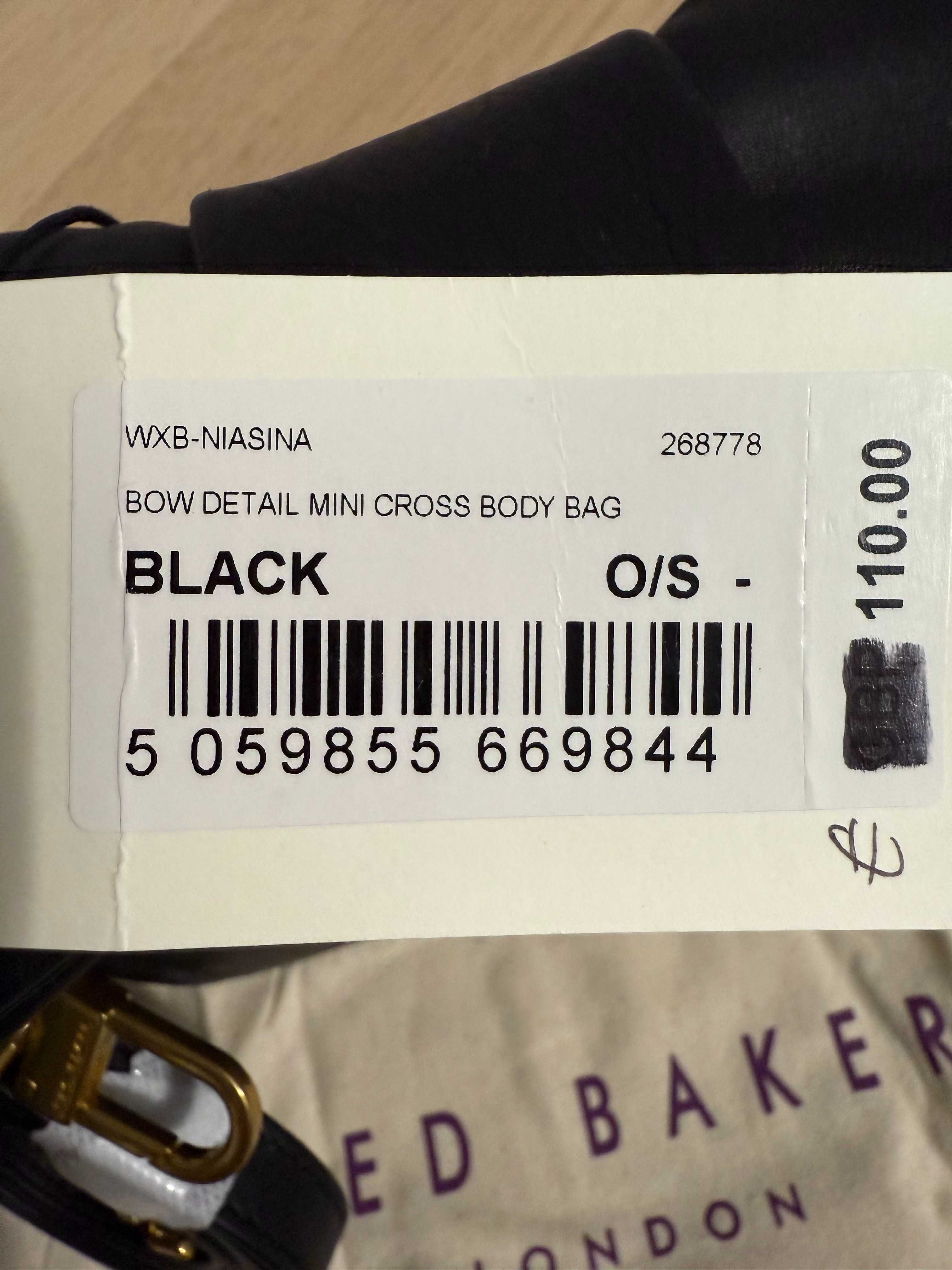 torebka Ted Baker *czarna * Niasina 268778 * Nowa