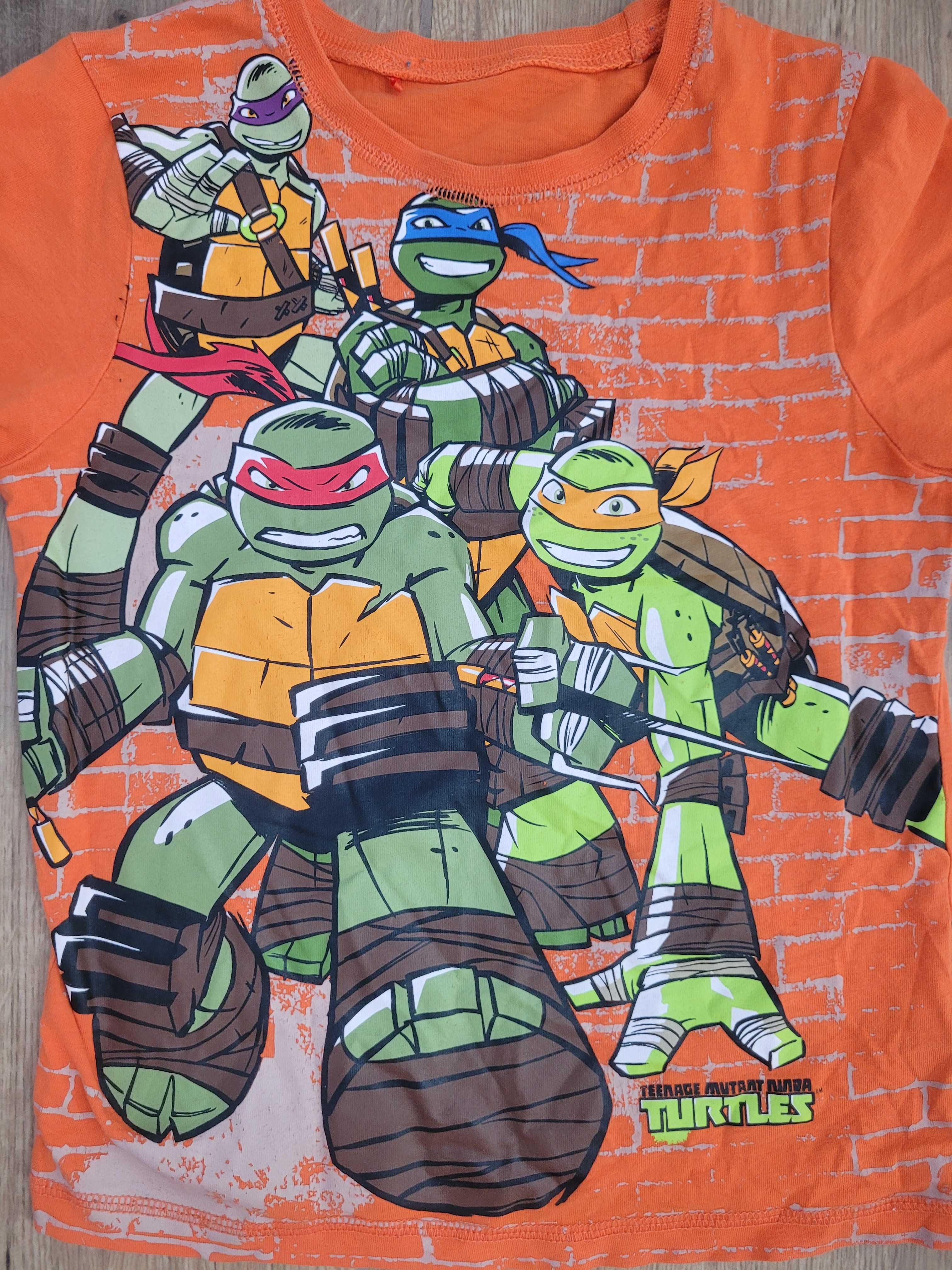 Pomarańczowa bluzka Żółwie Ninja Turtles 122cm