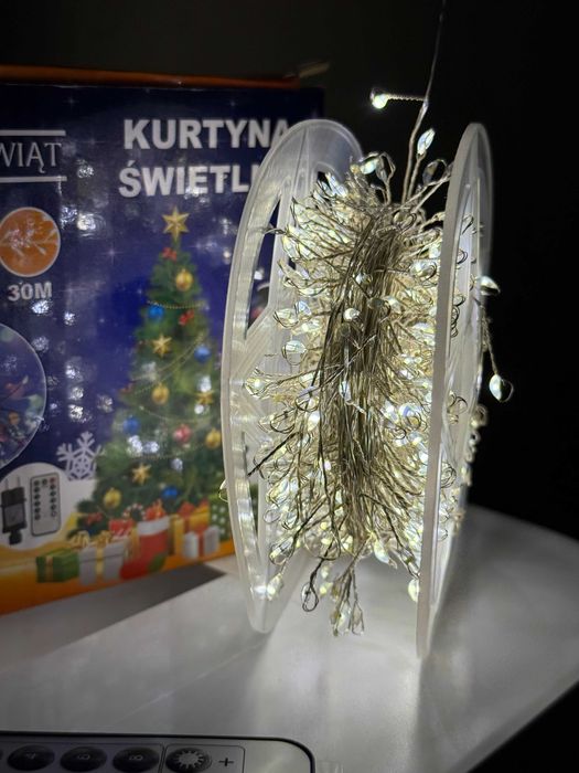 НОВОРІЧНА! Гірлянда мішура роса хвойна лапа. Гирлянда на пульте.