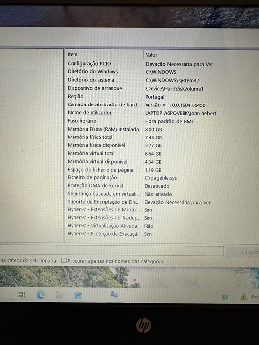 Portatil HP funciona perfeitamente mas só na tomada