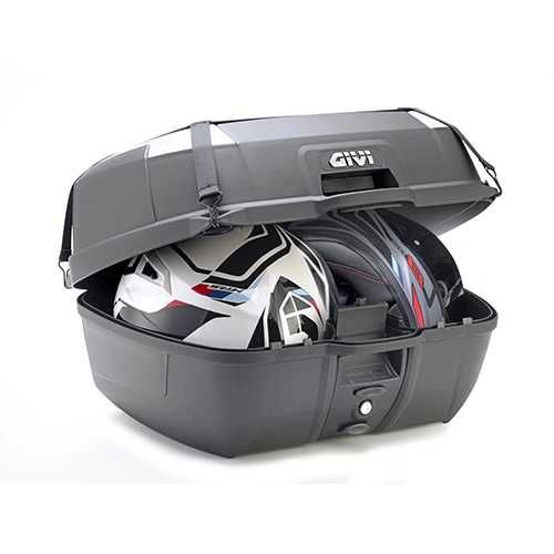 Kufer centralny GIVI B45+ 45 litrów + płyta, oparcie pasażera, siatka