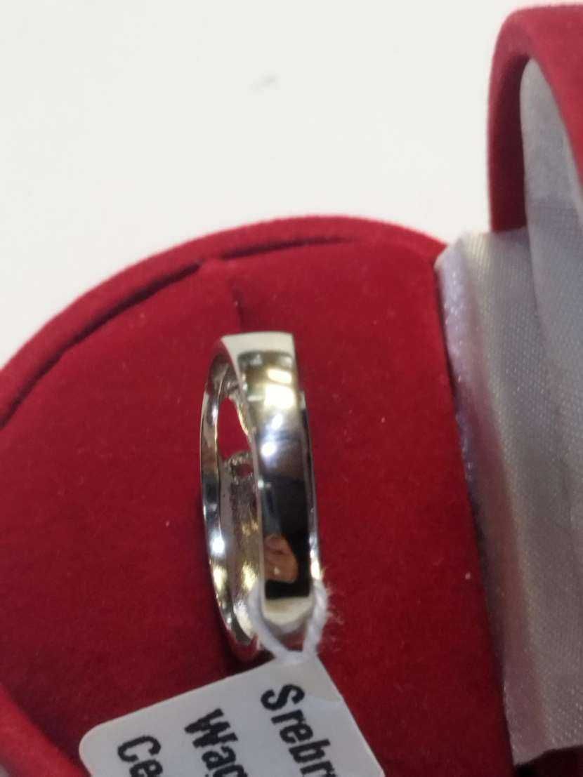 Nowy srebrny pierścionek , rozmiar 16 , Lombard Madej sc