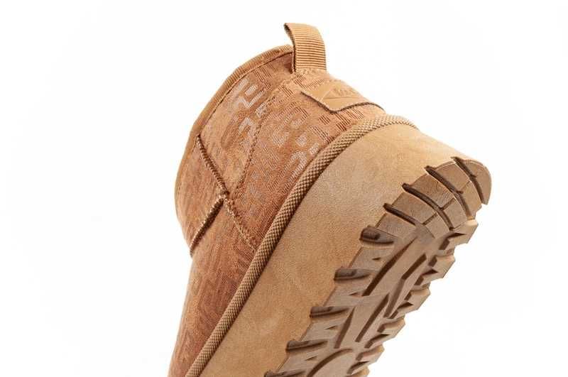 Lee Cooper śniegowce modne futerko ocieplane botki brązowe r. 36-41