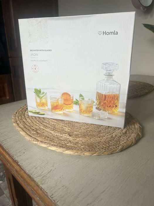 Whisky zestaw karafka szklanki