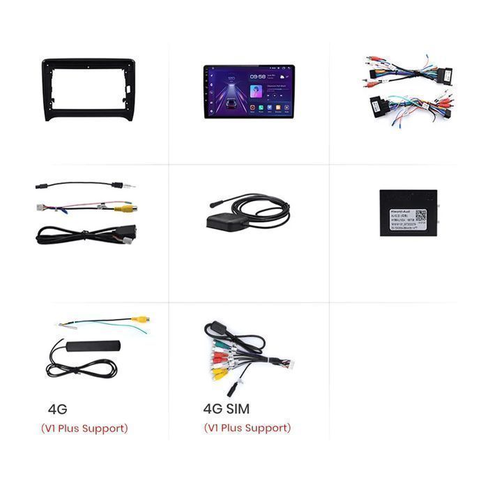 Radio Android V1 Plus do Audi TT MK2 8J (2006 - 2014) 2GB-32GB