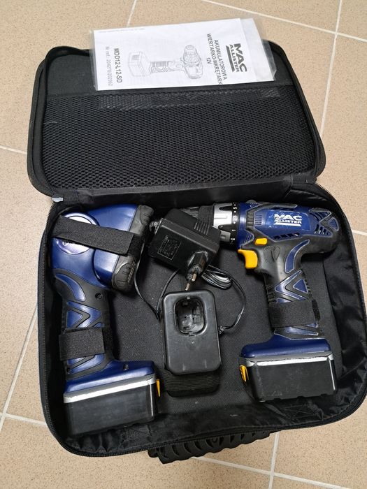 Wkrętarka i Latarka MacAllister 12V - zepsute baterie