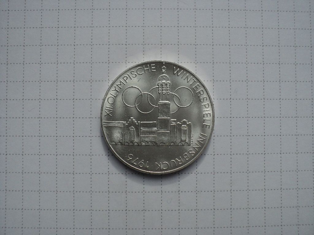 Austria 100 szylingów 1975 (1976), srebrna moneta AG