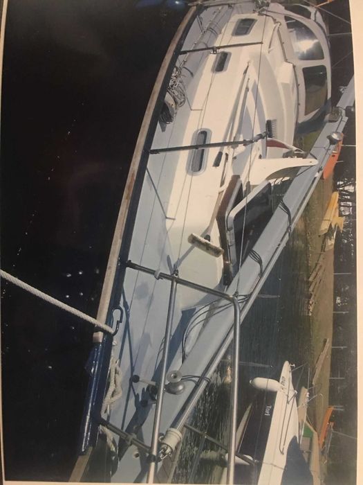 Jacht stalowy + naczepa