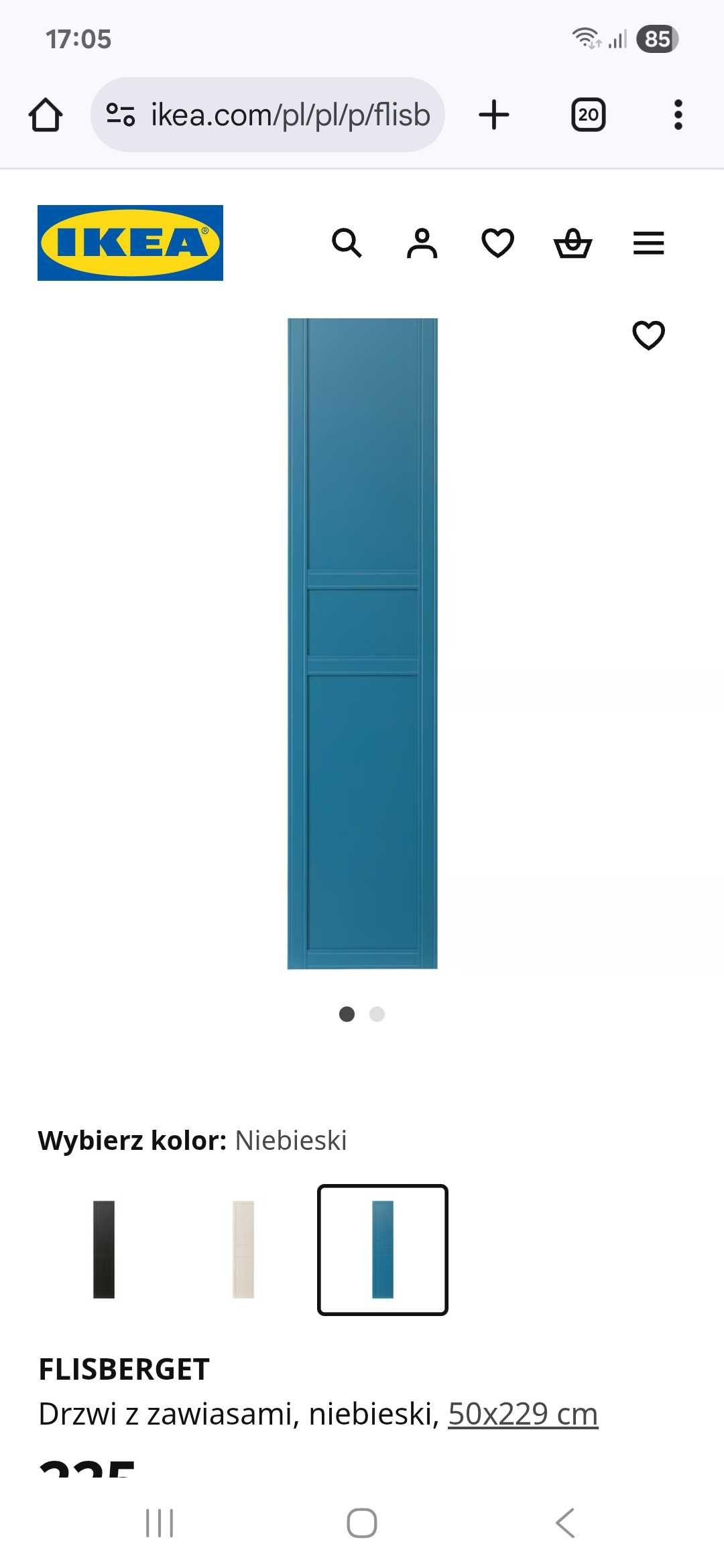 Fronty do szafy ikea pax 236 flisberget