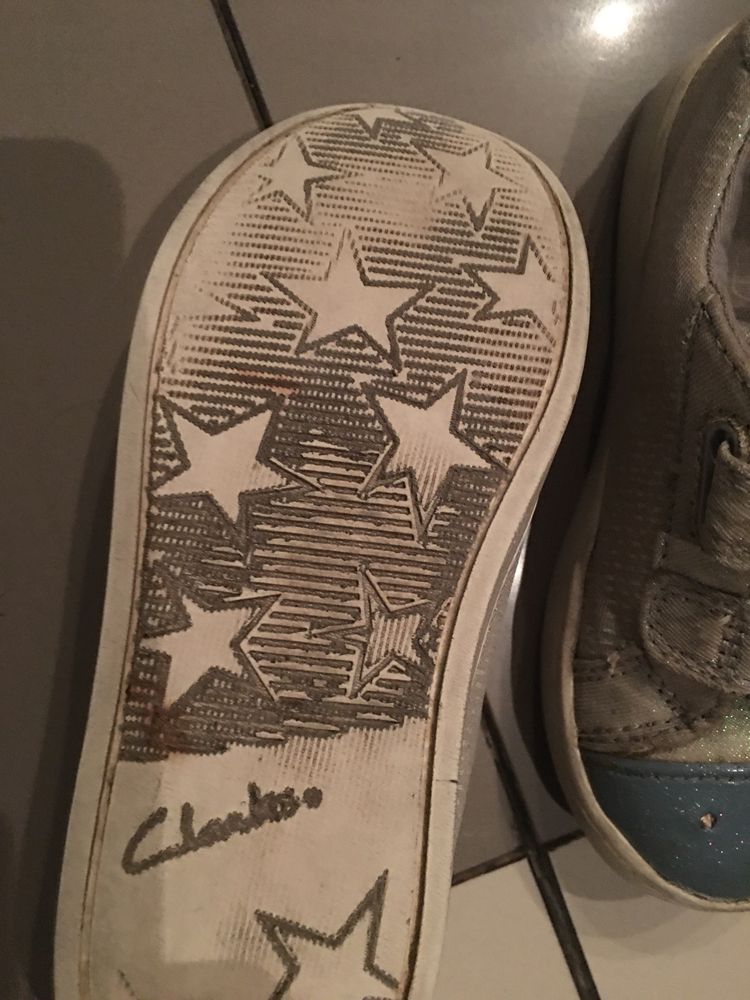 Кеды кроссовки слипоны туфли Clarks 27 размер 16 см