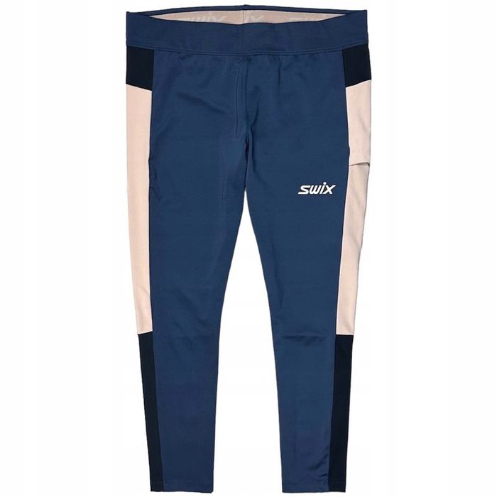 Swix Legginsy 3/4 Techniczne do Biegania Damskie z Wysokim Stanem XL