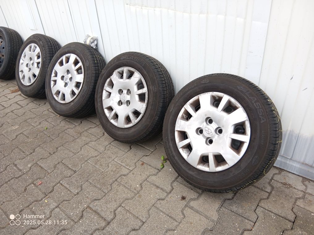 Koła felgi stalowe opony letnie 14 4x100 Hyundai i10 i20 kia picanto
