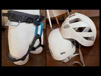 Zestaw do wspinaczki kask plus uprząż