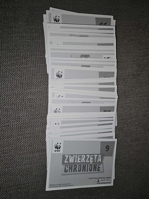 Karty WWF Zwierzęta Zagrożone, kolekcja