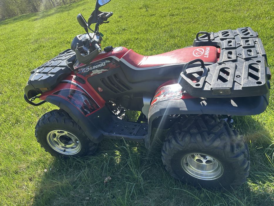 Quad linhai 300 4x4 pług wyciągarka