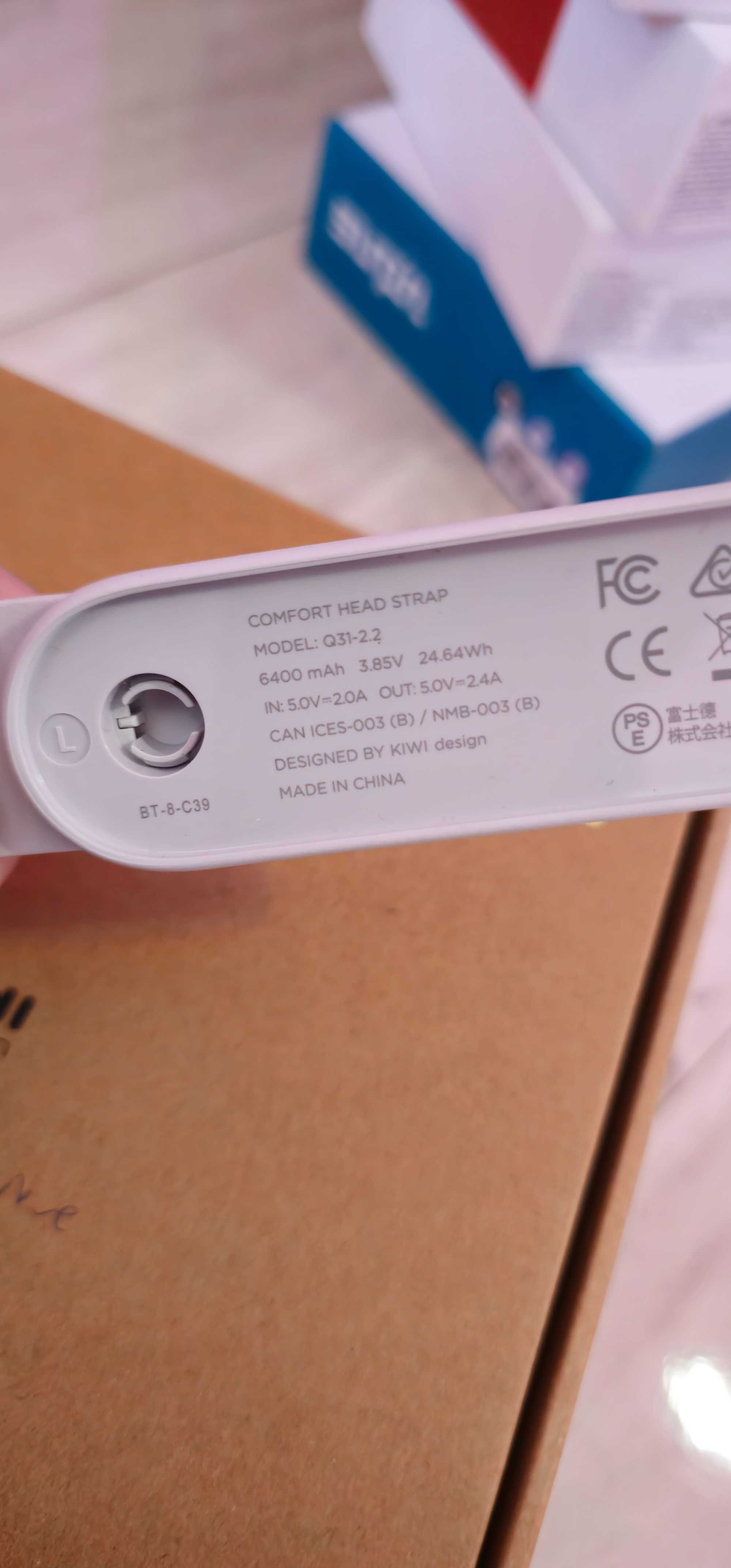 Pasek na głowę Kiwi Design Q31-2.2U do Meta Quest 3 6400mah