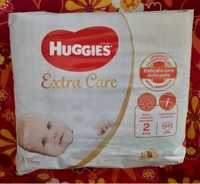 Подгузники памперсы Хаггис Huggies Extra care, размер 2 (3-6 кг)
