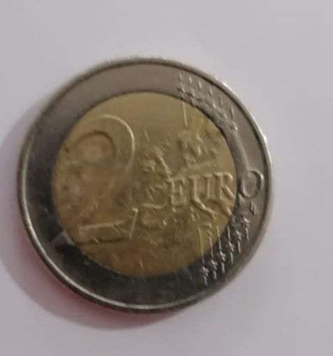 Moeda Alemanha 1999,2009 letra F c/ defeito.