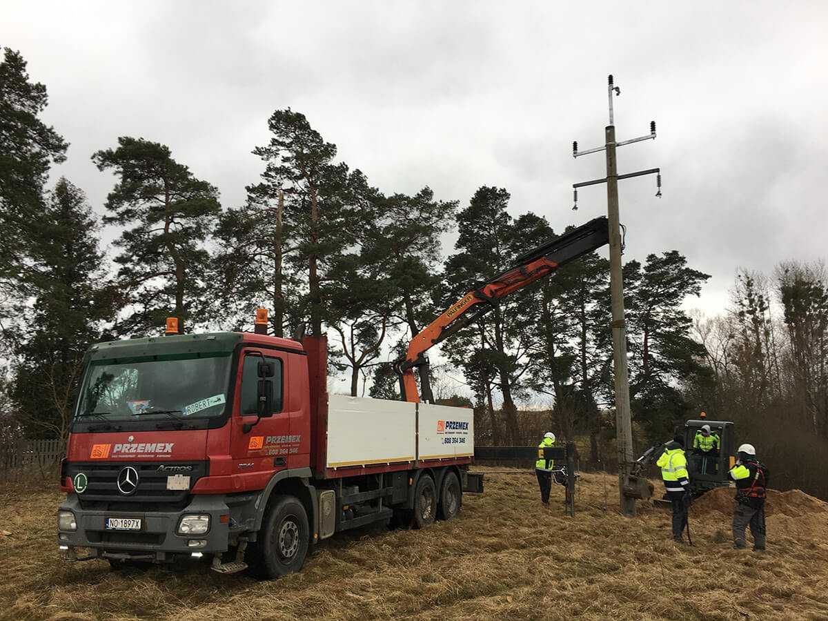 hds, transport, dźwig, laweta