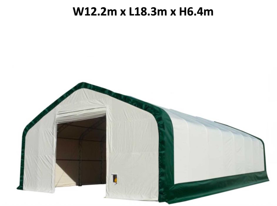 Hala namiotowa skośny dach 18,3x12,2x6,4m namiot zadaszenie wiata dach
