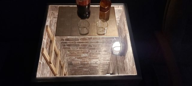 Stolik kawowy, stolik studnia, stolik 3D