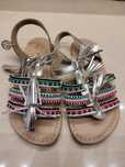 Primark piękne skórzane sandały boho koraliki r.33/34