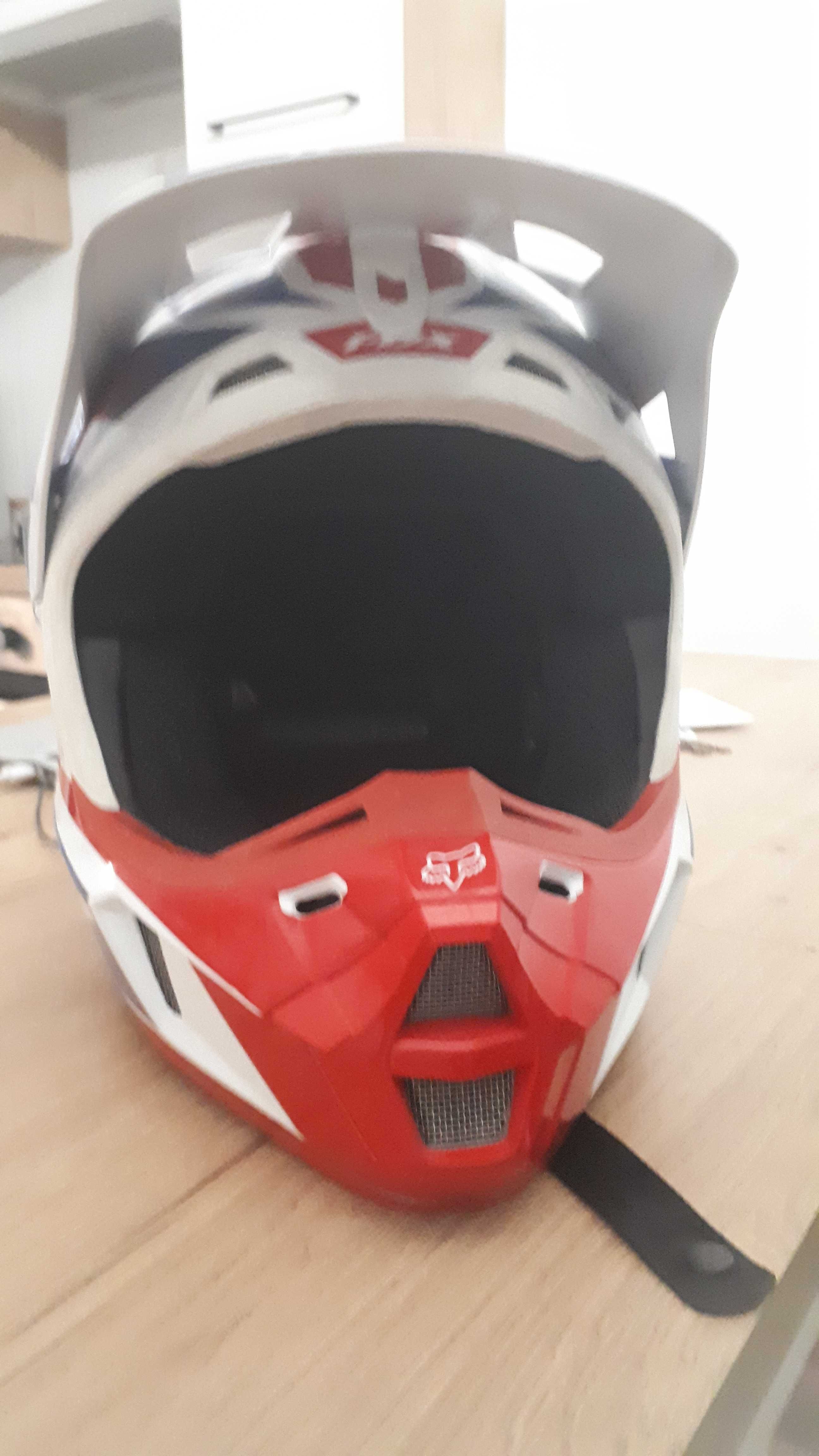 Kask Cross NOWY + gogle NOWE