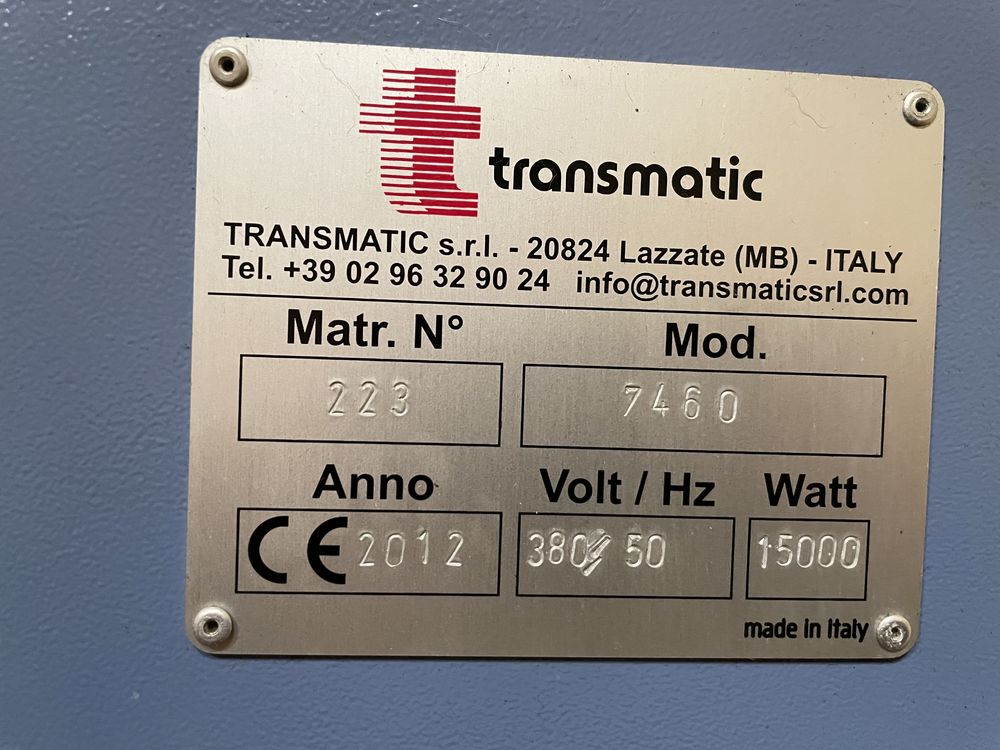 Calandra Sublimação Transmatic com Cilindro 35 Diâmetro