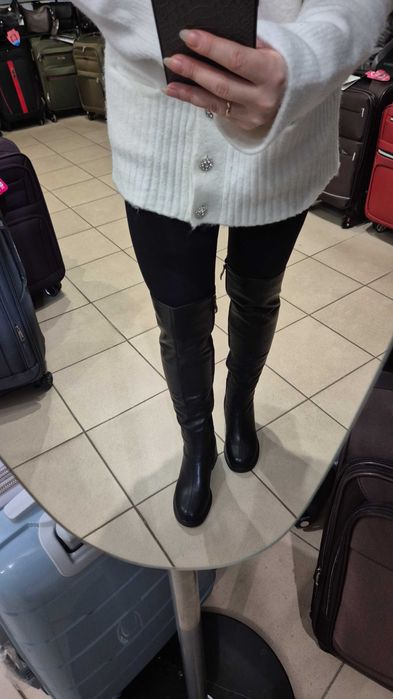 Ботфорди зимові шкіра