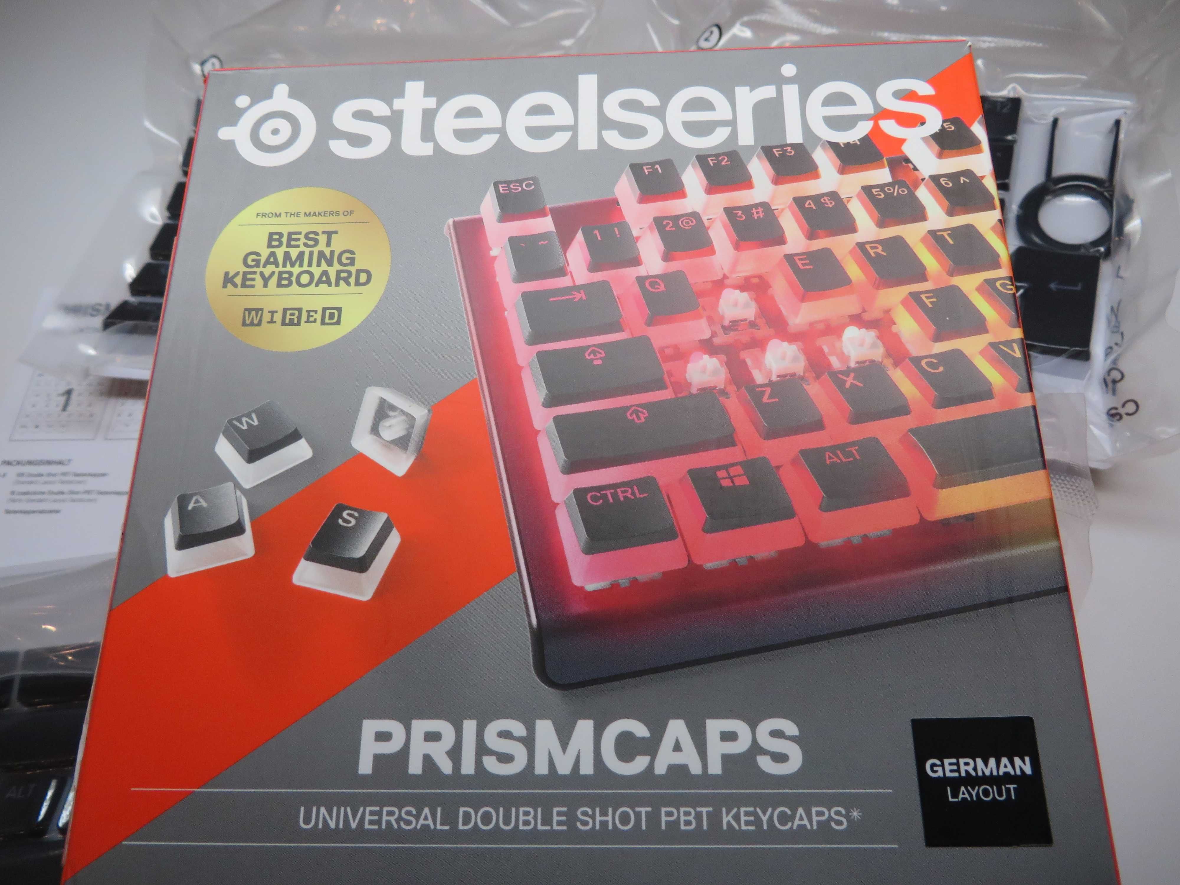 SteelSeries PrismCaps zestaw przycisków DoubleShot o wyglądzie Pudding