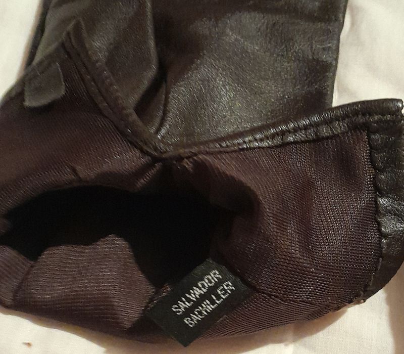 Par luvas Salvador Bachiller, tamanho M, castanho e preto