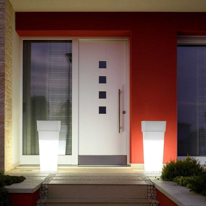 Mobiliario led vasos com iluminação