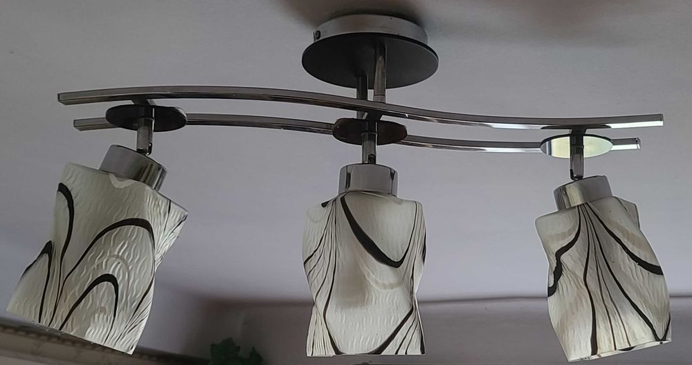 Люстра Alfa Toto стеля 3 лампи цоколь Е27 площа 10-12 кв.м