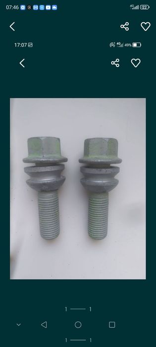 Продам болты крепления на VW Т-5 Т-6 оригинал