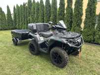 Can am Outlander 1000R, ciagnik rolniczy z przyczepką