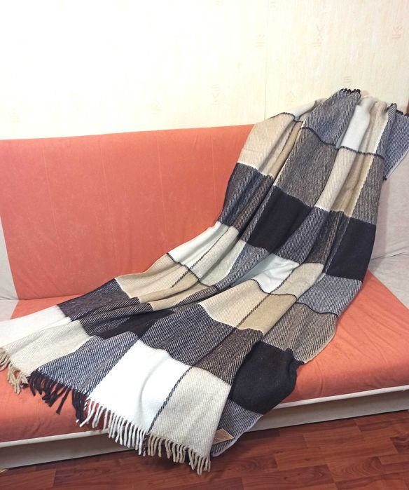 Плед шерстяной  130х185