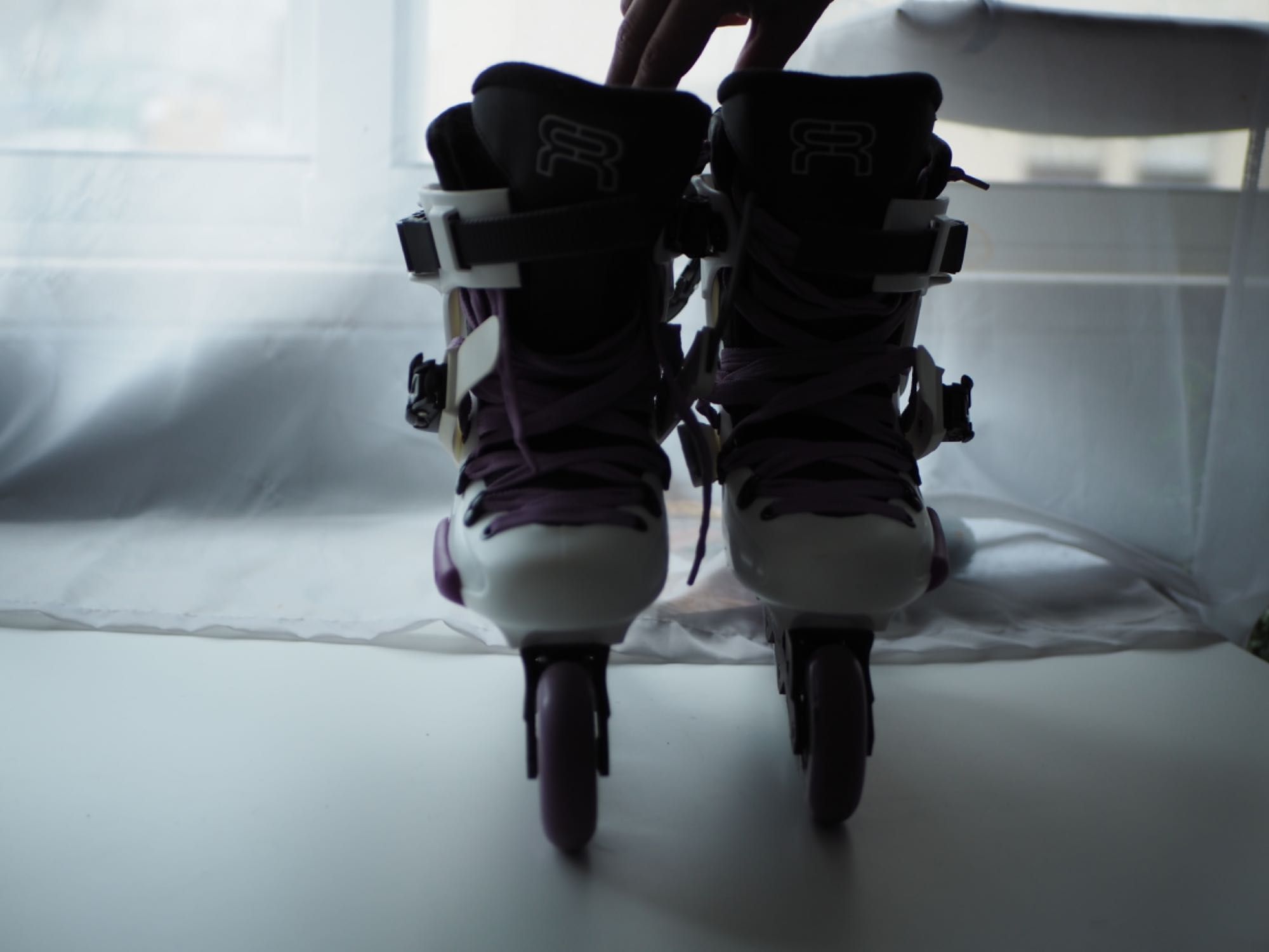 Patins em linha FR SKATES FR1 80 Branco nº 39, 2 conjuntos de rodas