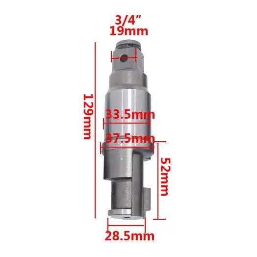 Гайковерт пневматичний запчастини вал  1/2"   3/4"    1"